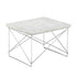 LTR Side Table / Marble / Chrome Base